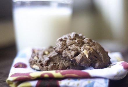 Соленое шоколадной печенье с арахисовым маслом