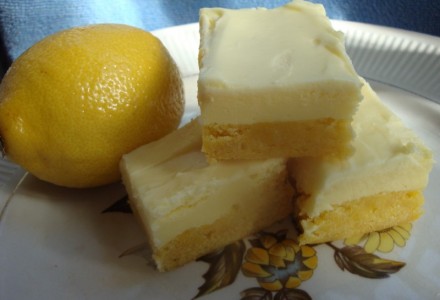 Лимонные пирожные с кремом