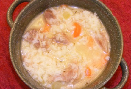 Суп с рисом и индейкой