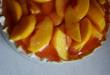 Летний персиковый пирог