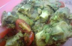 Салат с укропом и авокадо