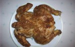 Печеная курица с чесноком