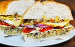 Сицилийский сэндвич с овощной начинкой