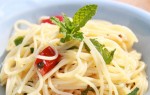 Спагетти с чесночным маслом по-восточному 