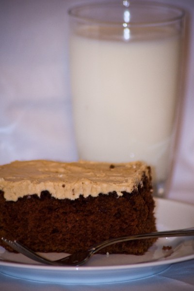 Шоколадный пирог с кофейной глазурью