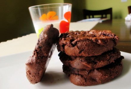 Тройное шоколадное печенье