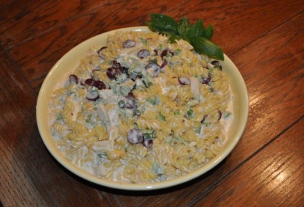 Фруктово-макаронный салат