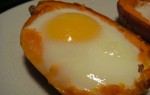 Батат, запеченный с яйцом