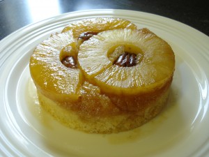 Перевернутый пирог с ананасами 