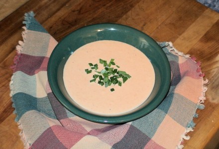 Суп пюре с красным перцем и цветной капустой 