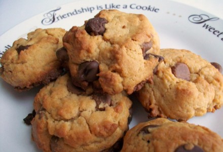 Печенье с шоколадом и арахисовым маслом