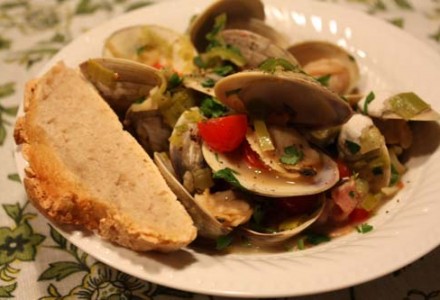 Рецепт с моллюсками
