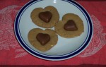 Шоколадные сердца с арахисовым маслом