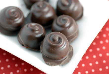 Шоколадно-малиновые конфеты