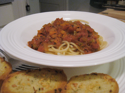 Вегетарианские спагетти