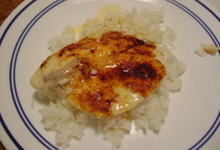 Рыба запеченная с рисом
