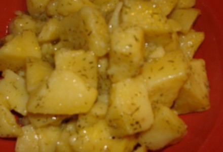 Картофель с укропом