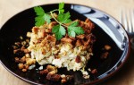 Рецепт запеканки из курицы с рисом и миндалем