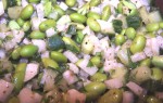 Салат с зелеными соевыми бобами
