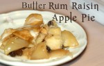 Сливочный яблочный пирог с ромом и изюмом