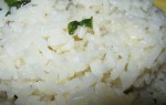 Рис с базиликом и чесноком