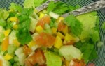 Салат с манго и цитрусовыми