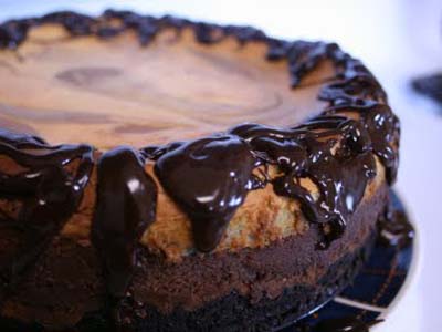 Творожный пирог в шоколаде