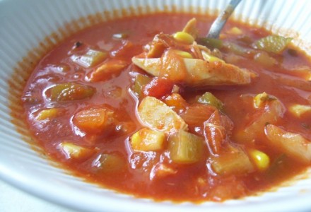 Куриный суп с томатом