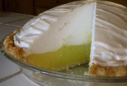 Воздушный лимонный пирог