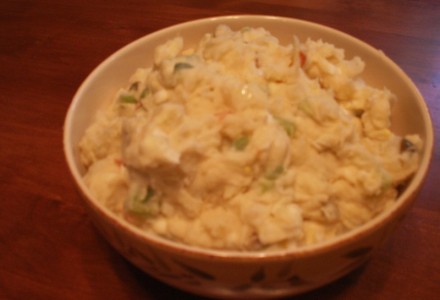Картофельный салат с оливками