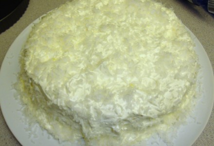 Абрикосово-кокосовый воздушный торт 