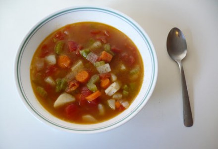 Овощной суп с говядиной