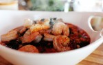 Тосканский суп с фасолью и креветками
