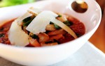 Тосканский суп с фасолью и креветками