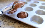 Шоколадно-мятные брауни в миниатюре