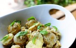Рецепт с картофелем: Картофельный салат со сливками и лимоном